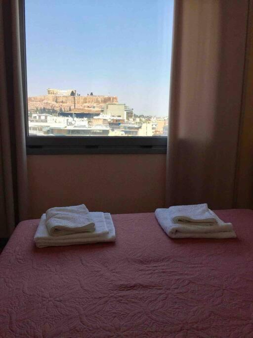 Luxury Studio With Unique View Of The Acropolis Aten Exteriör bild