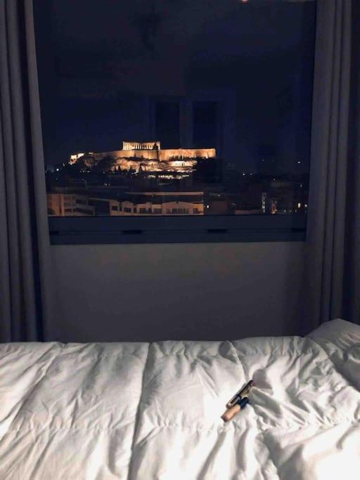 Luxury Studio With Unique View Of The Acropolis Aten Exteriör bild